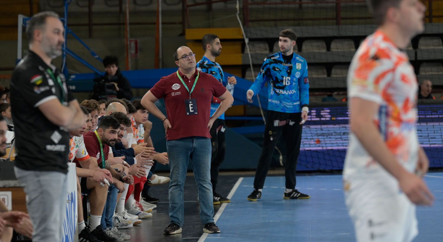 Dani Gordo, durante el partido frente a Logroño. | MAURICIO PEÑA