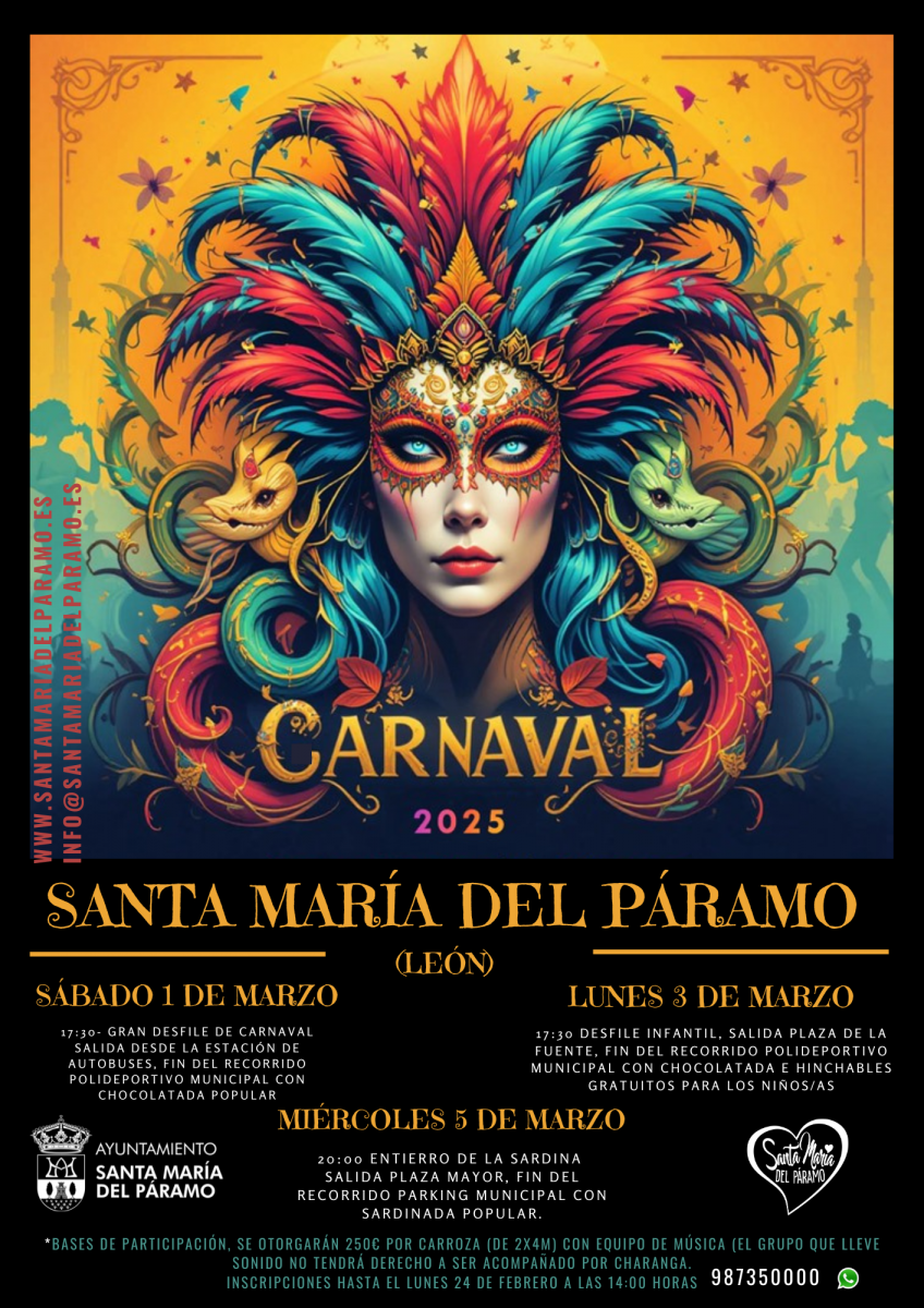 Cartel del Carnaval de Santa María del Páramo.