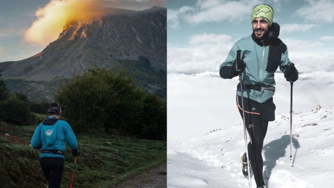 El montañero durante el recorrido creado por él mismo y durante uno de sus muchos entrenamientos. | RUSSELL PICTURES