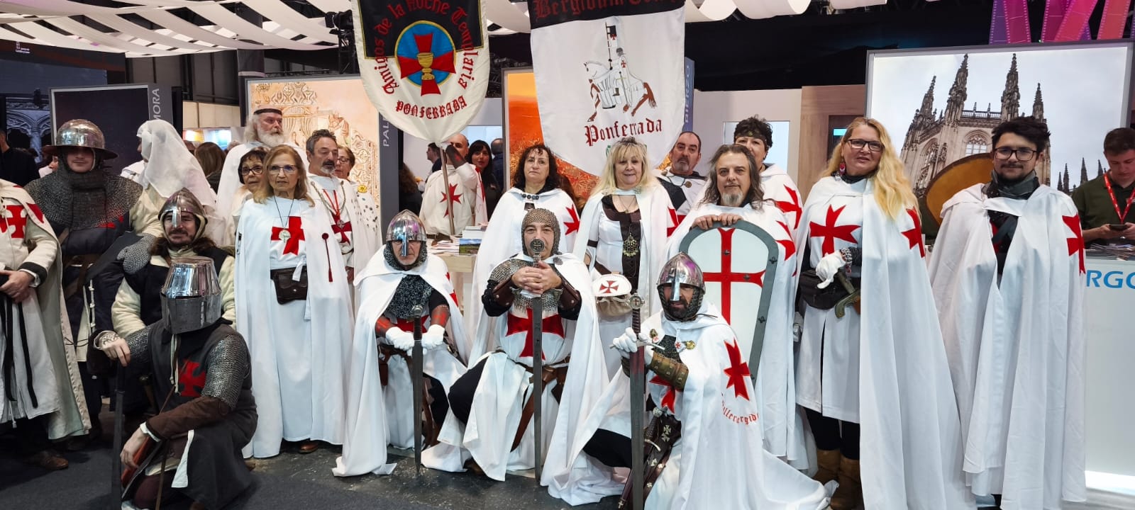 Caballeros templarios para promocionar el turismo en El Bierzo. 