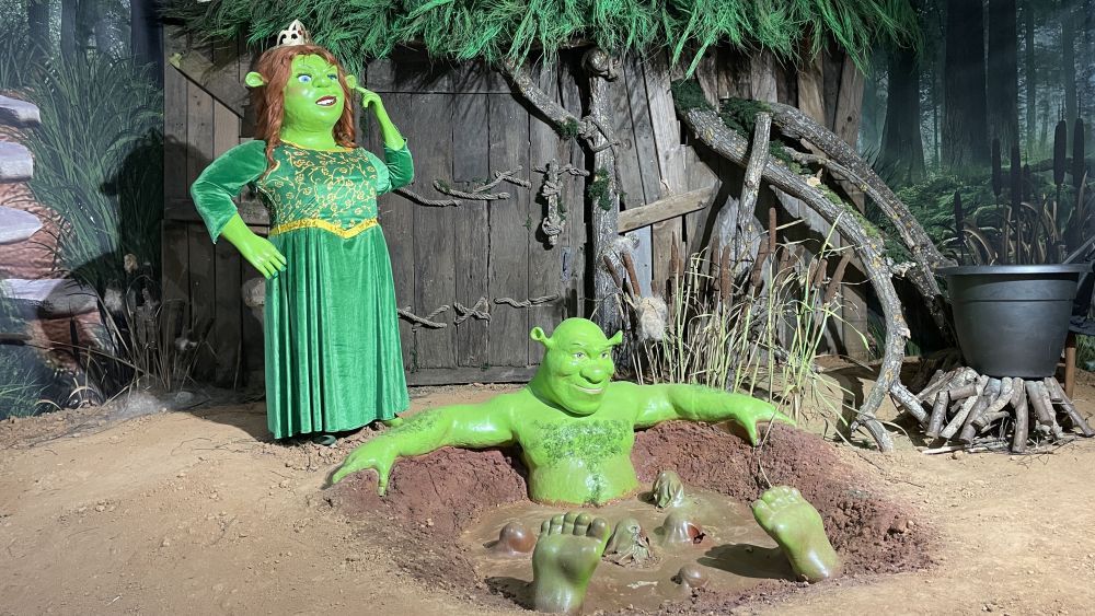 Los personajes de 'Shrek', presentes en una sala del museo. | JAVIER FERNÁNDEZ