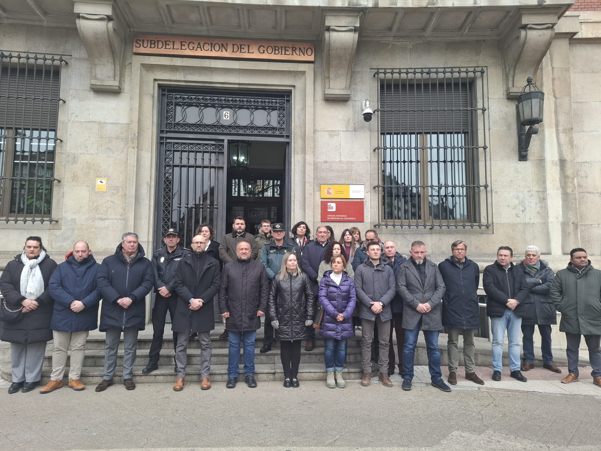 Minuto de silencio en León este martes. | L.N.C.