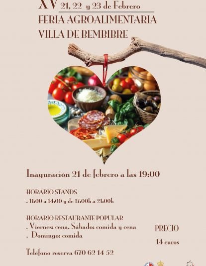 Cartel de la Feria Agroalimentaria de Bembibre.