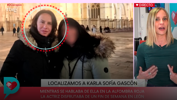 Karla Sofía Gascón en León. | TVE 