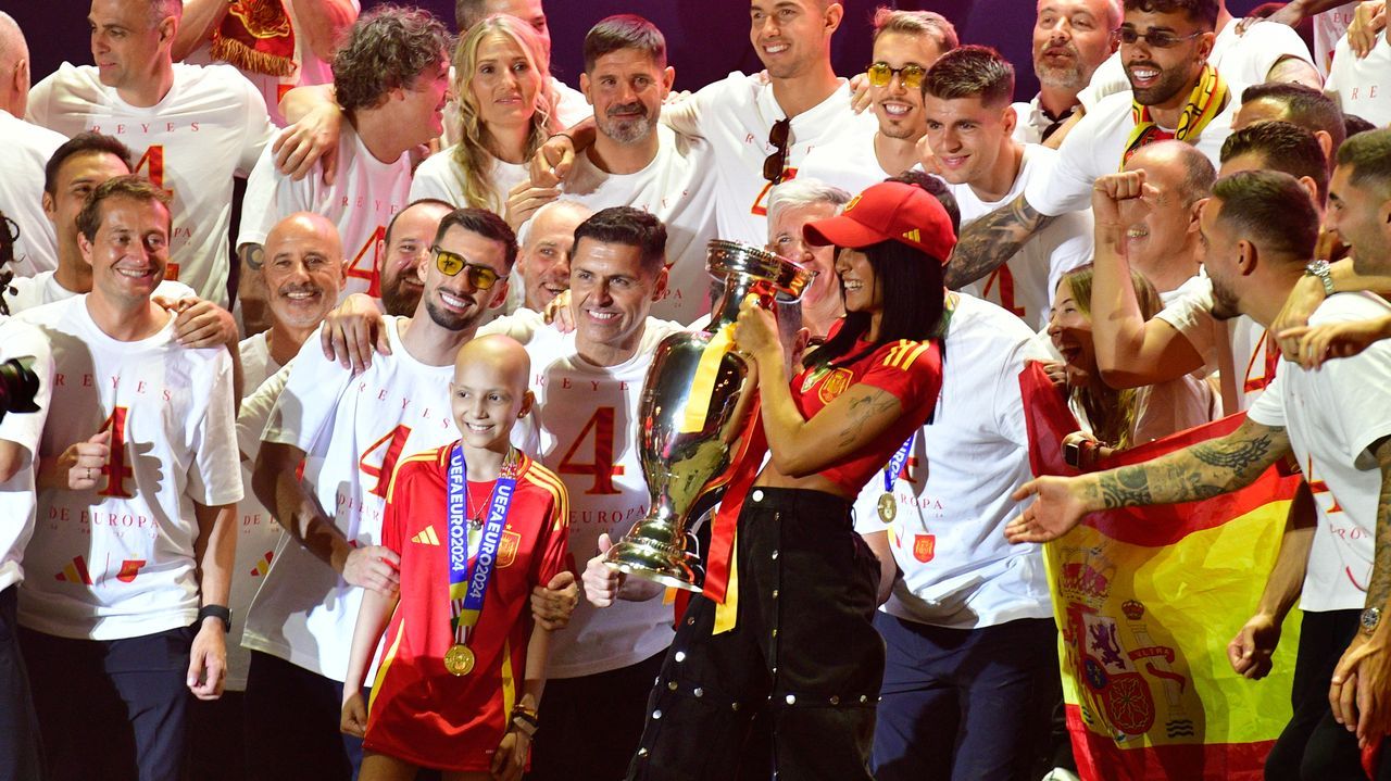 Maria Caamaño, durante la celebración de la Eurocopa de España el pasado verano