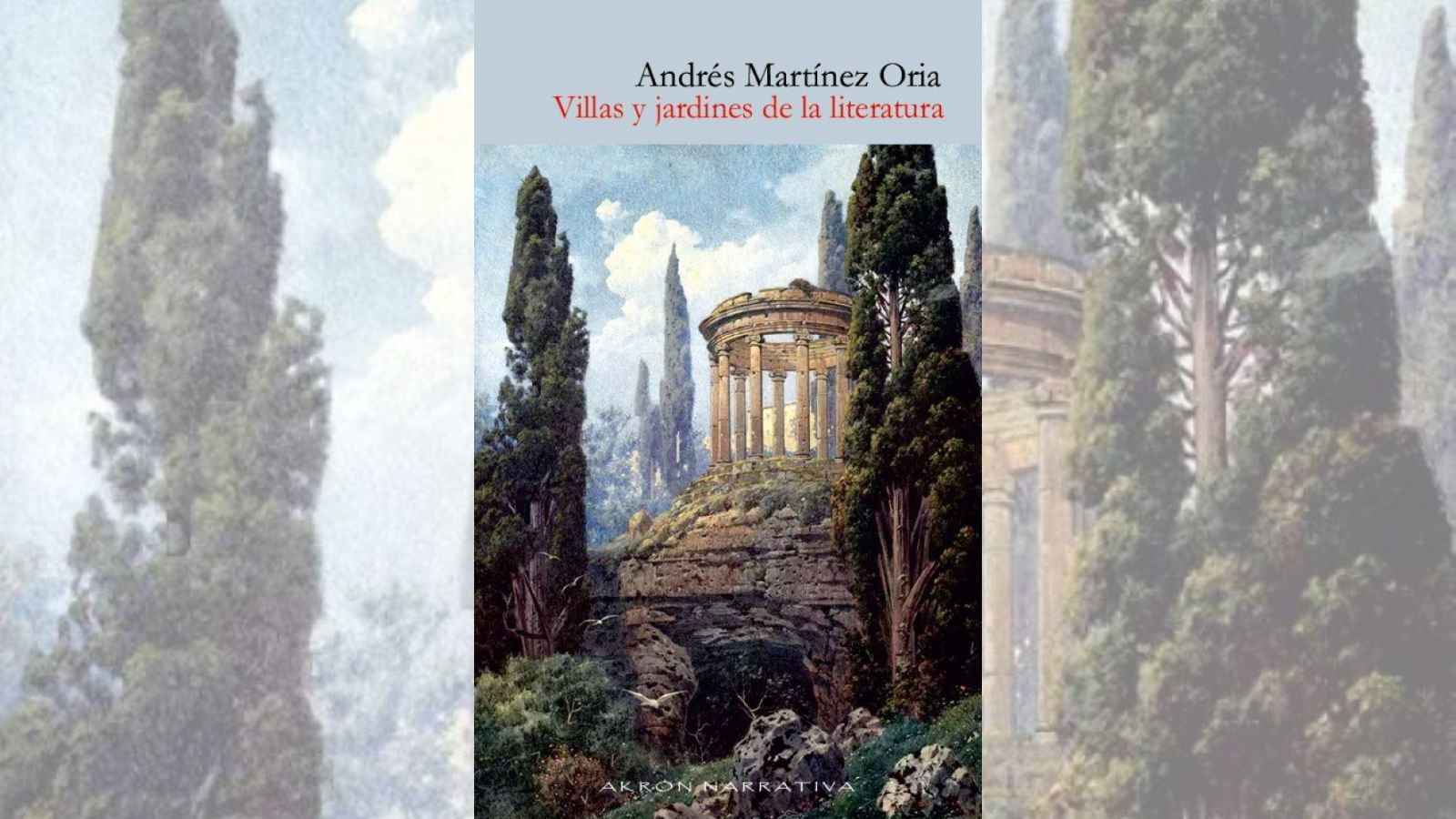 La portada de 'Villas y jardines la literatura'.