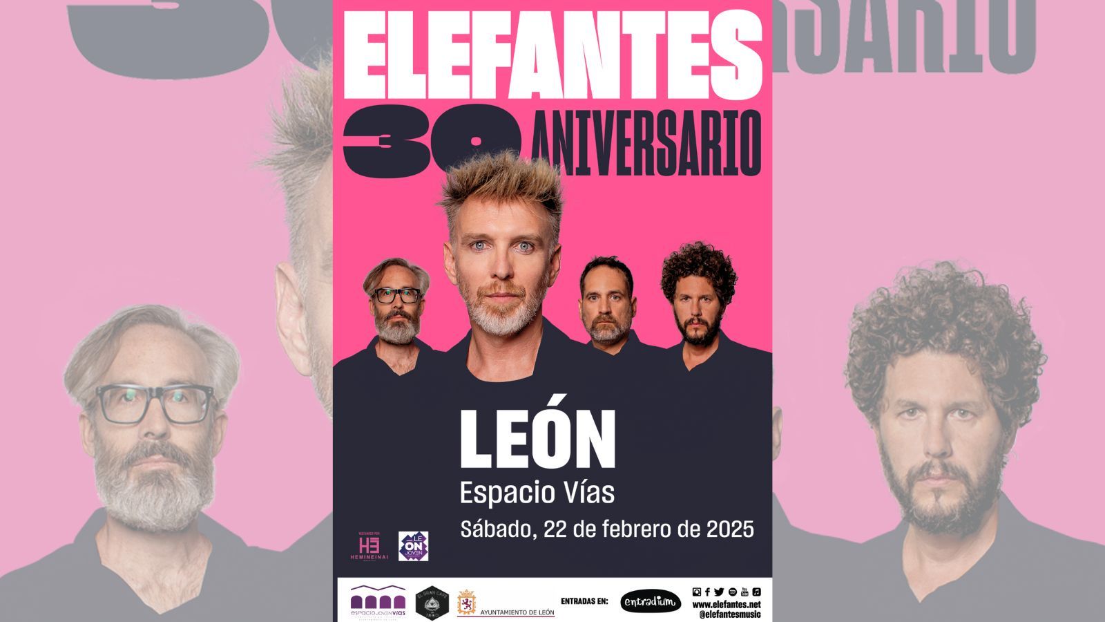 Elefantes recalan este viernes en Espacio Vías.