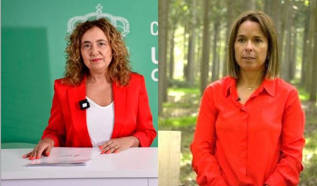 Pilar Marqués, a la izquierda, y Flor Álvarez Taboada, a la derecha. | L.N.C.