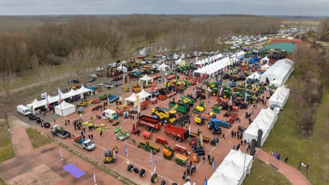 Vista aérea de la Feria de Febrero. | L.N.C.