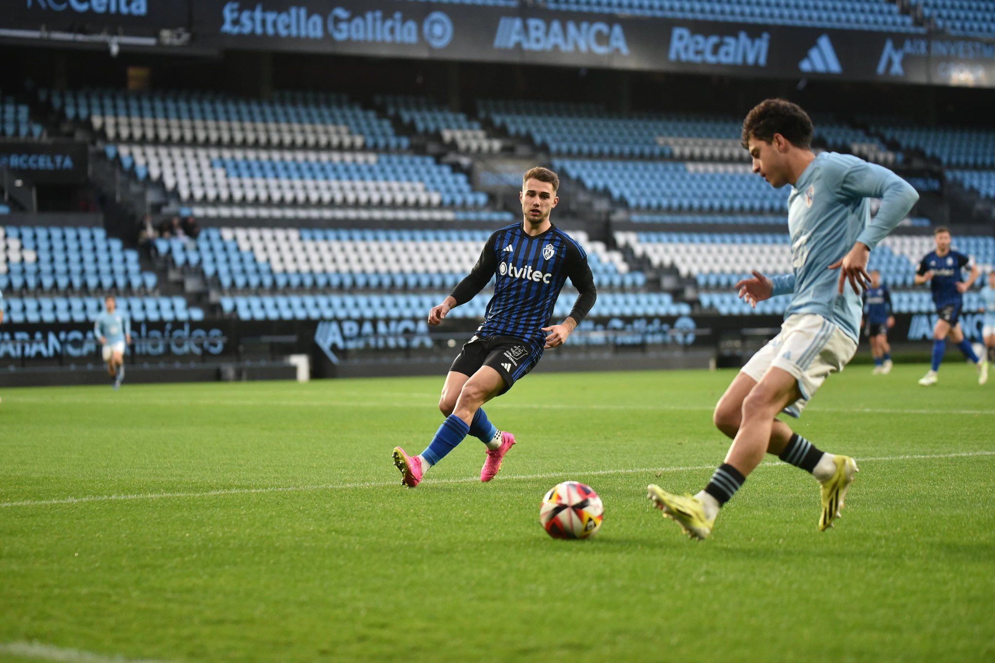 Carrique durante el partido de la temporada pasada en Balaídos. SDP