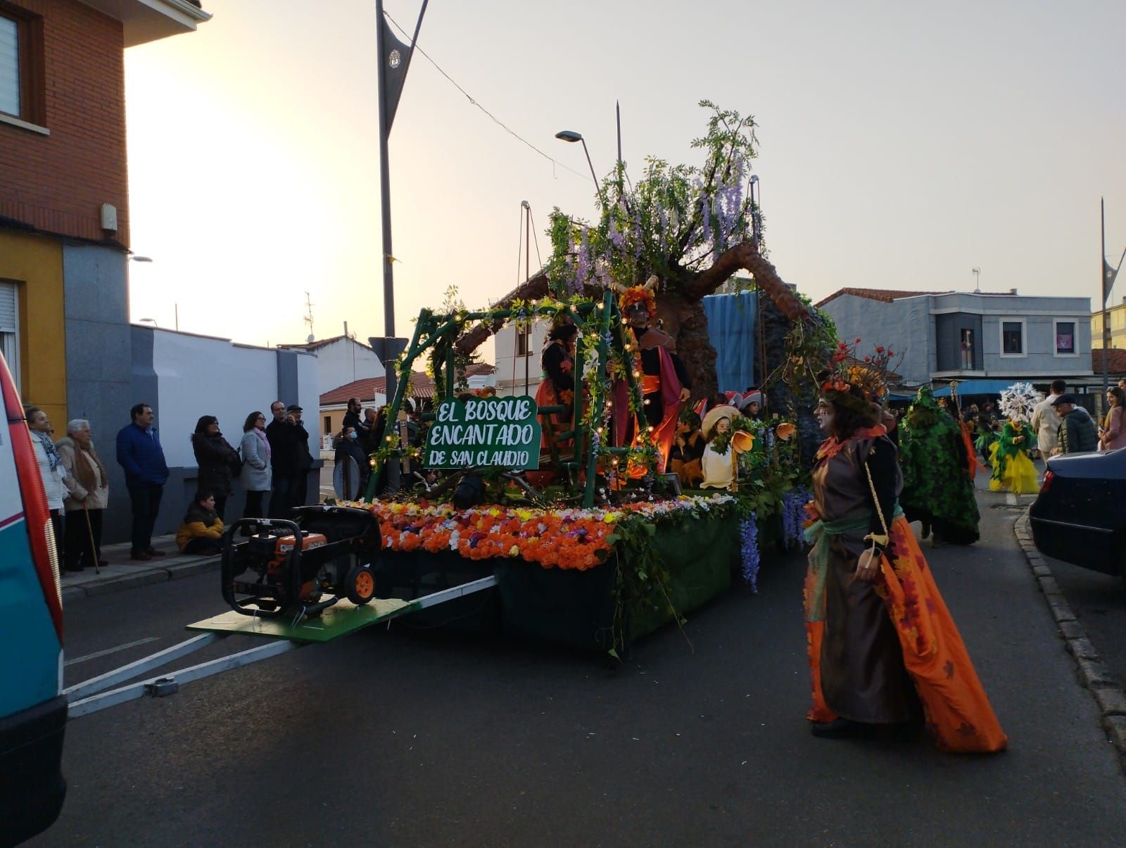 Una de las carrozas que desfilaron por SanAndrés en anteriores carnavales.