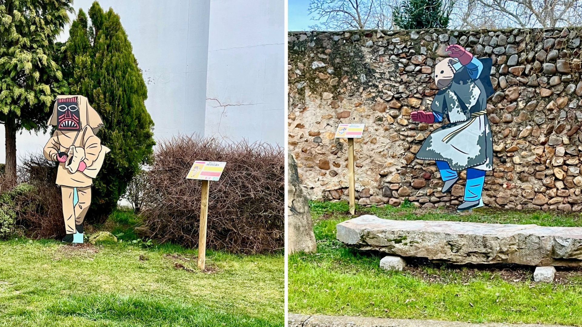 Algunos personajes de la Ruta del Antruejo. | L.N.C.