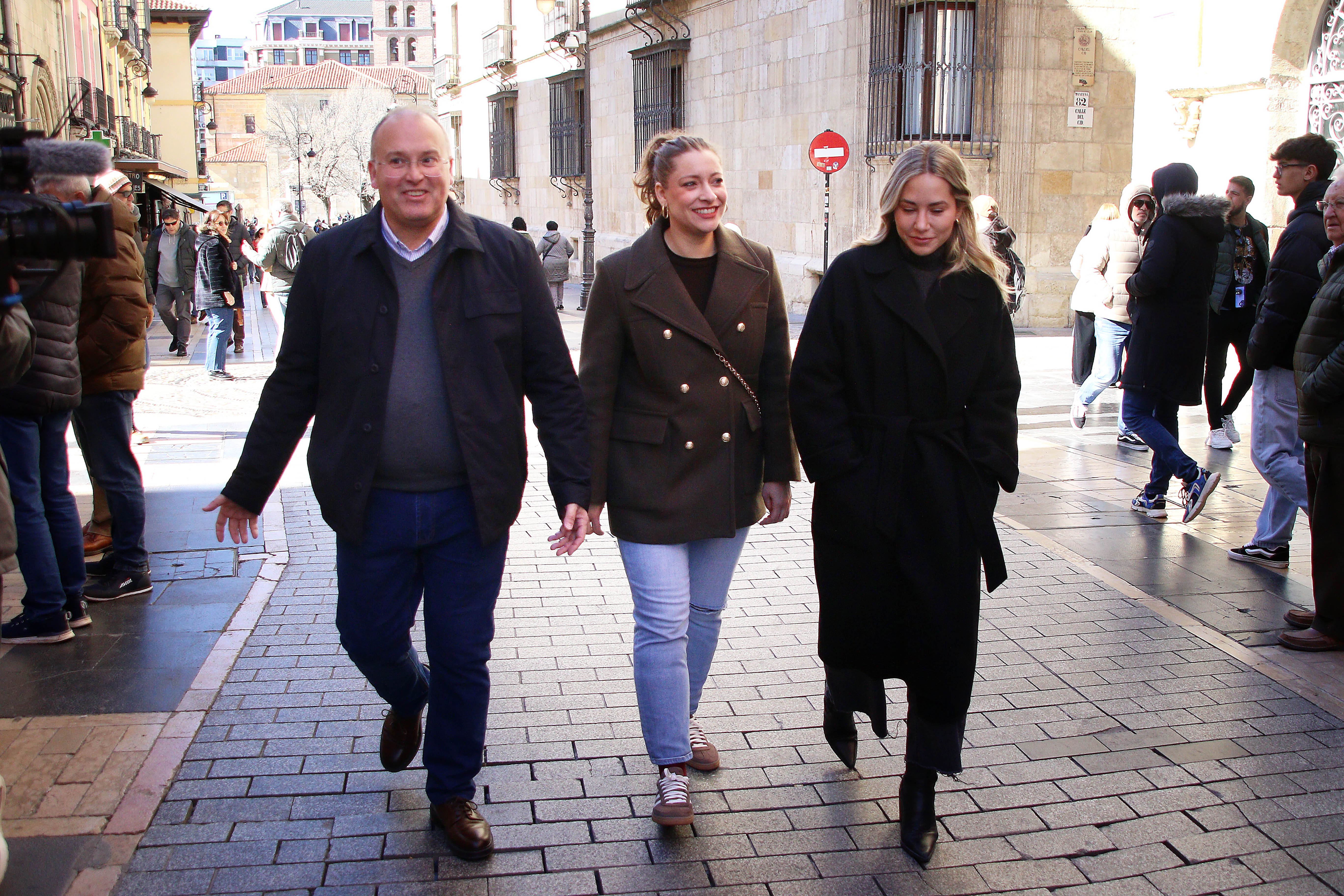 El portavoz del PP en el Congreso, Miguel Tellado, este sábado en León. | ICAL