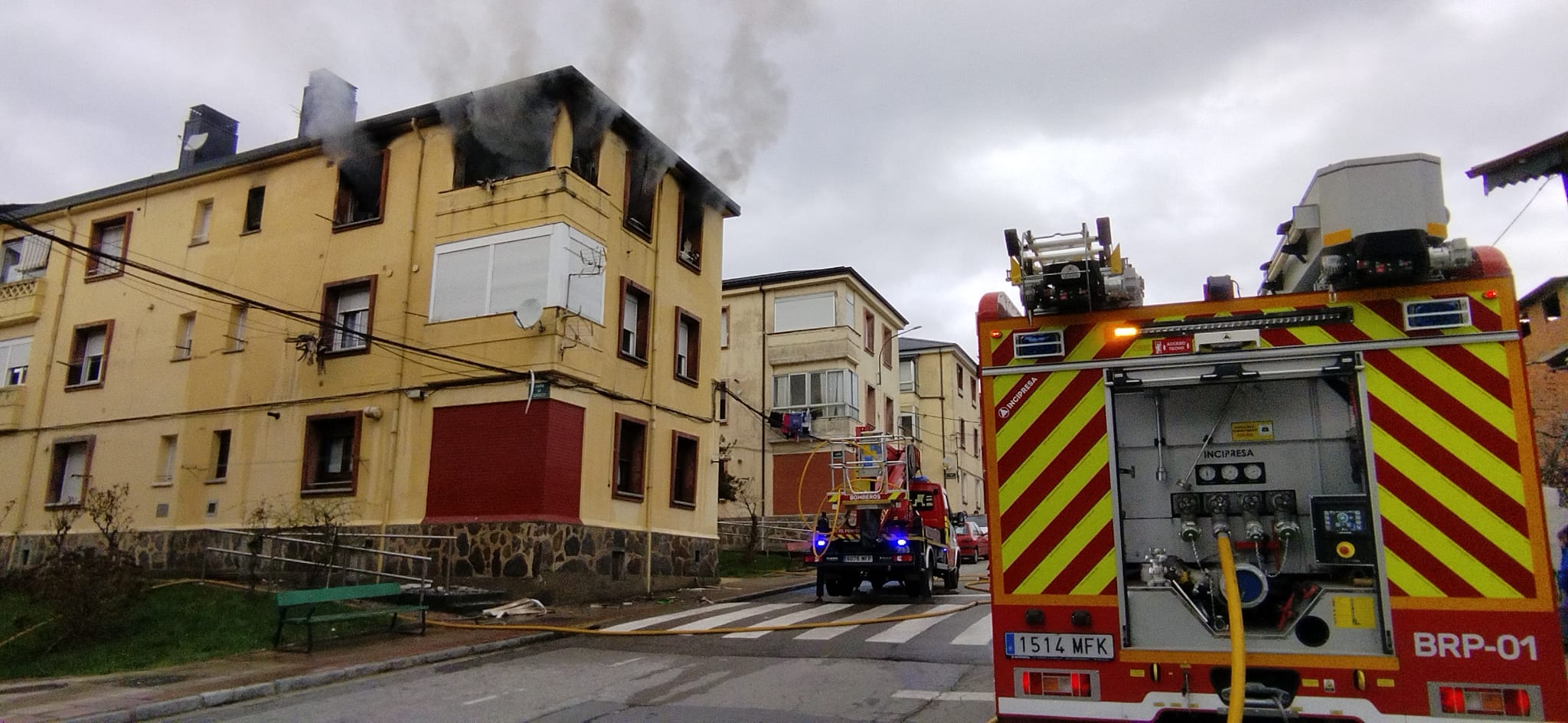 Actuación en el incendio de Fabero. | BOMBEROS PONFERRADA