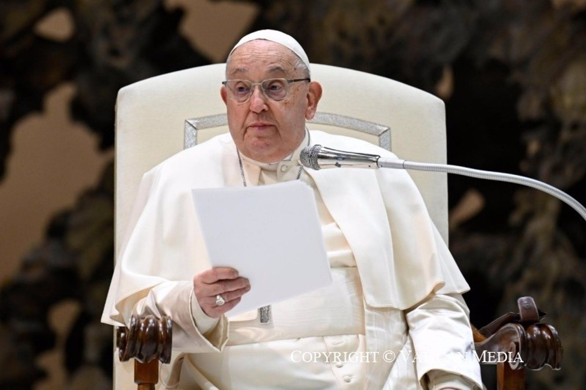 El Papa Francisco en la audiencia general del 15 de enero de 2025. | VATICAN MEDIA / EUROPA PRESS