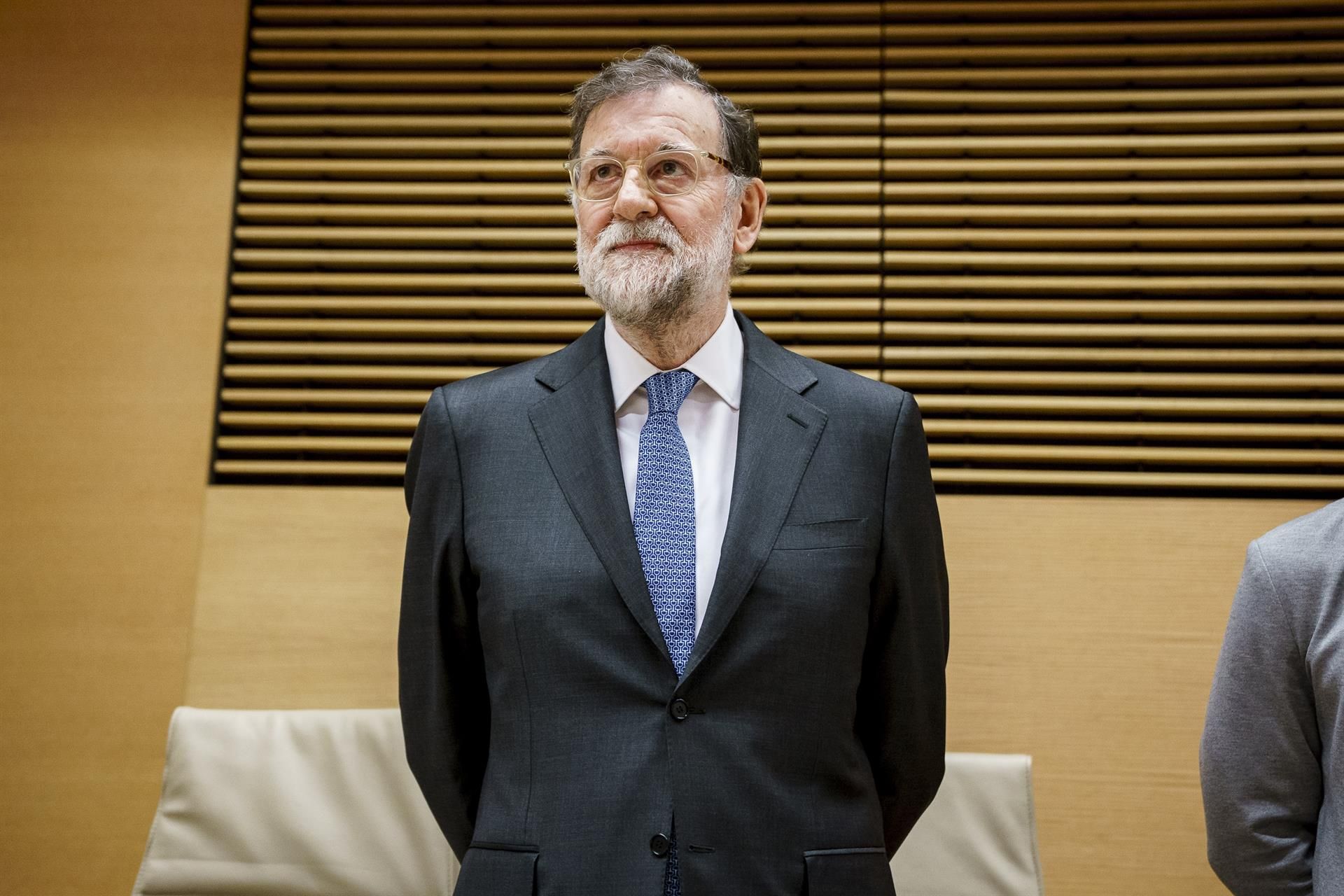 Mariano Rajoy, durante su comparecencia. | E.P.