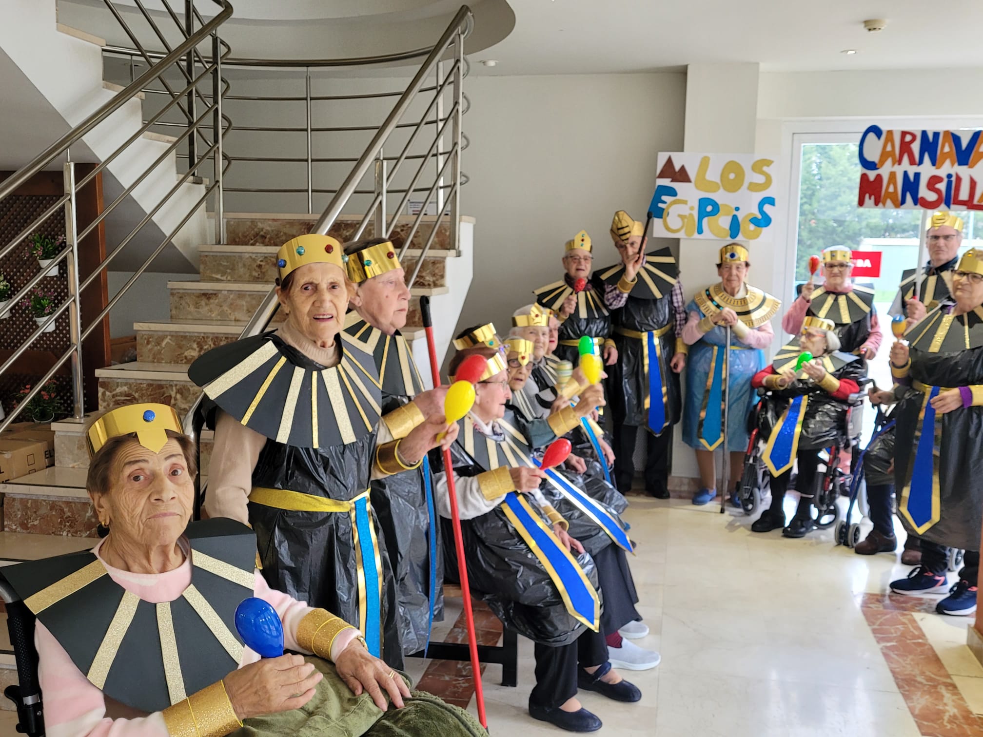 Carnaval en la residencia de mayores de Mansilla. | L.N.C.