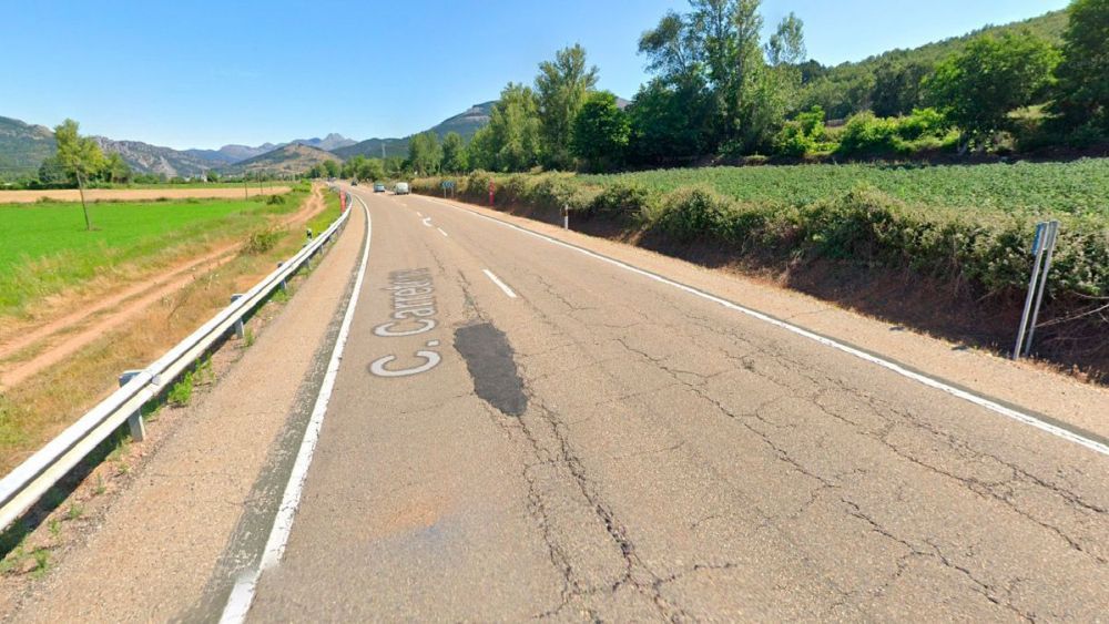 Vista de la carretera N625 a la altura del término municipal de Cistierna.|GOOGLE MAPS