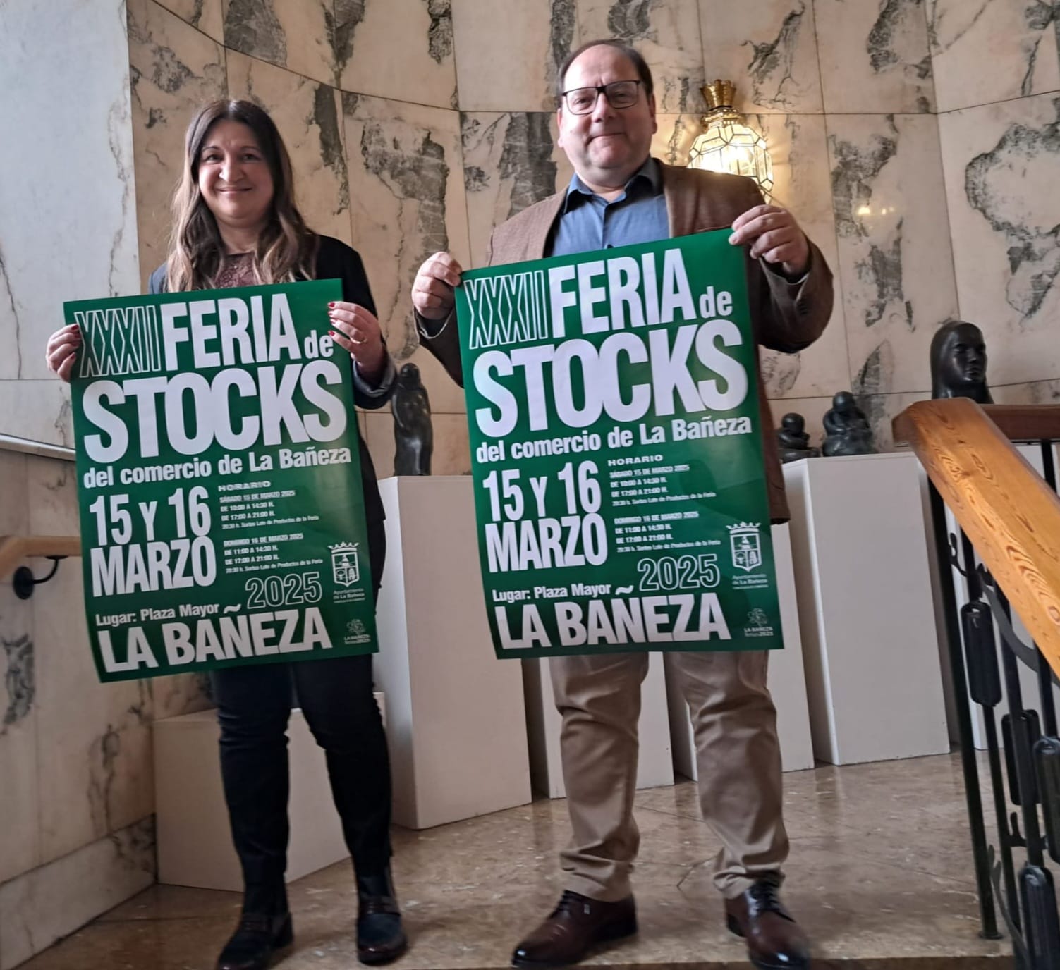 Elena Bailez y Javier Carrera presentado la feria. | L.N.C.