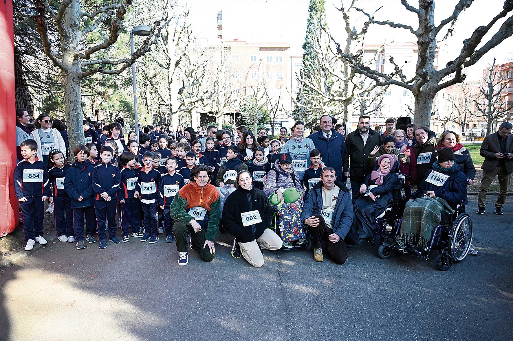 El Colegio Leonés se mueve por Aspace. | SAÚL ARÉN