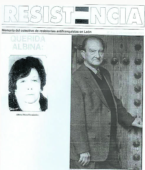 En la portada de la revista Resistencia junto a Nicolás Sánchez Albornoz.