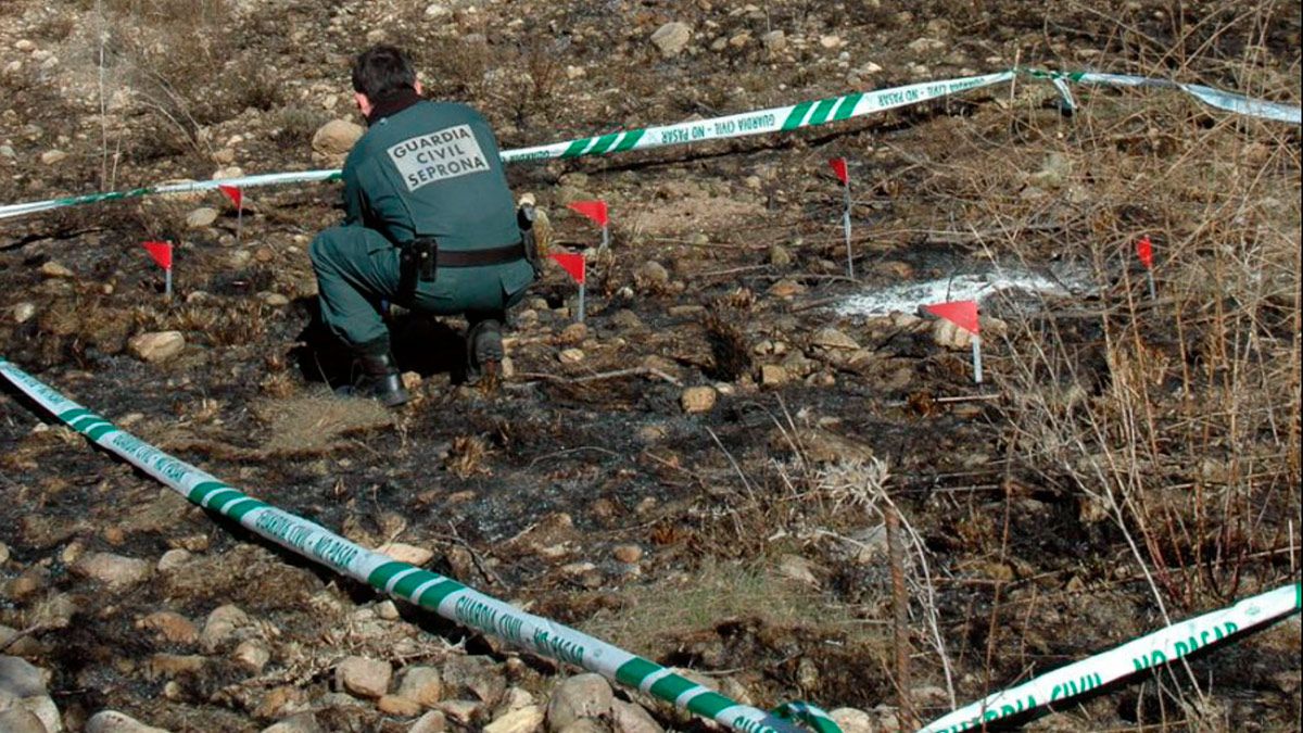 El fuego declarado en Sotillos de Sobero el pasado martes, día 9 de agosto. | L.N.C.