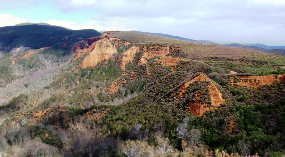 La explotación aurífera de La Leitosa, en el municipio de Villafranca del Bierzo. | RBALE