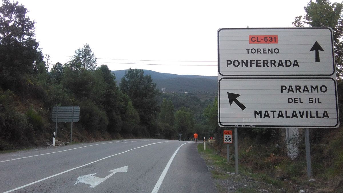 Imagen de la carretera CL 631, Ponferrada-Villablino. | L.N.C.